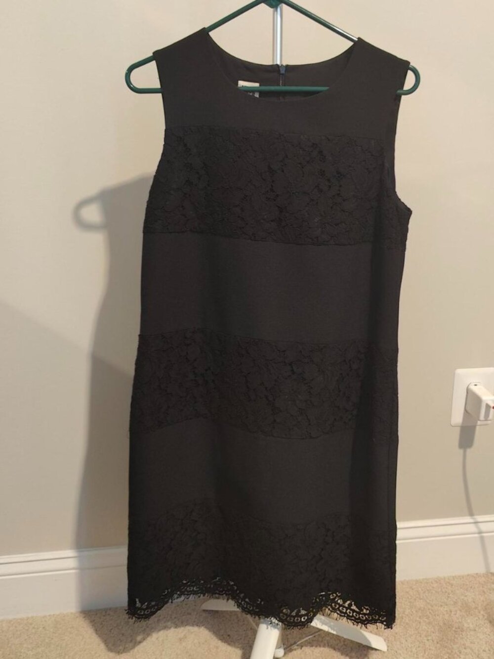NWT Black lace dress with a touch of elegance